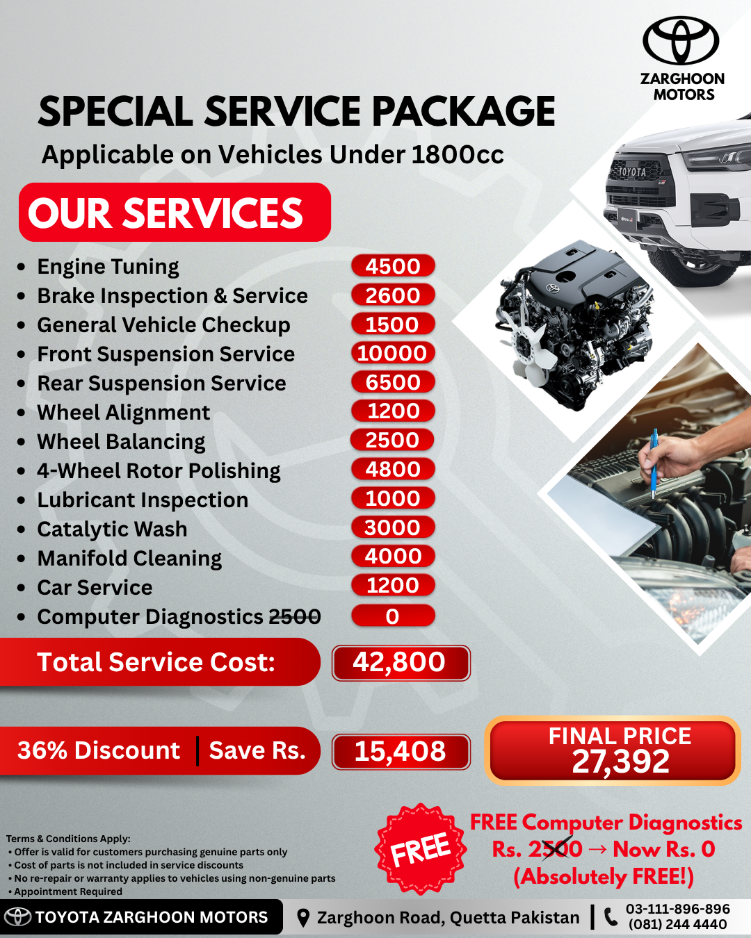 Special Service Package